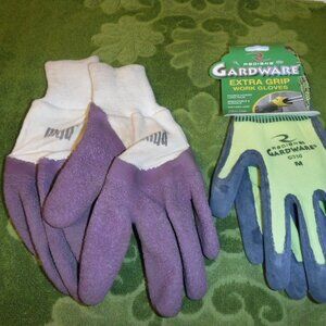 MUDD GLOVES & EXTRA GRIP WORK GLOVES, M....NEW!!!
